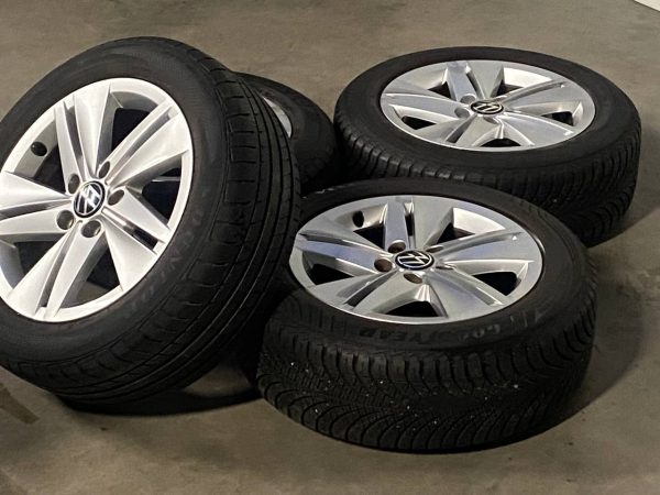 Originele Volkswagen Velgen voor Golf 7.5 met Banden – Nieuwstaat - Afbeelding 2